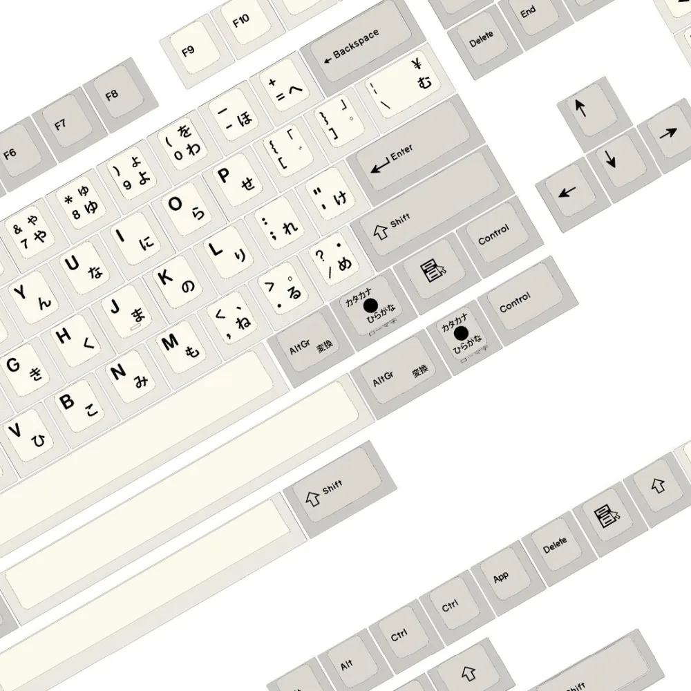 

Enjoypbt EPBT black japanse 145keys japanese dye sub mechanical keyboard