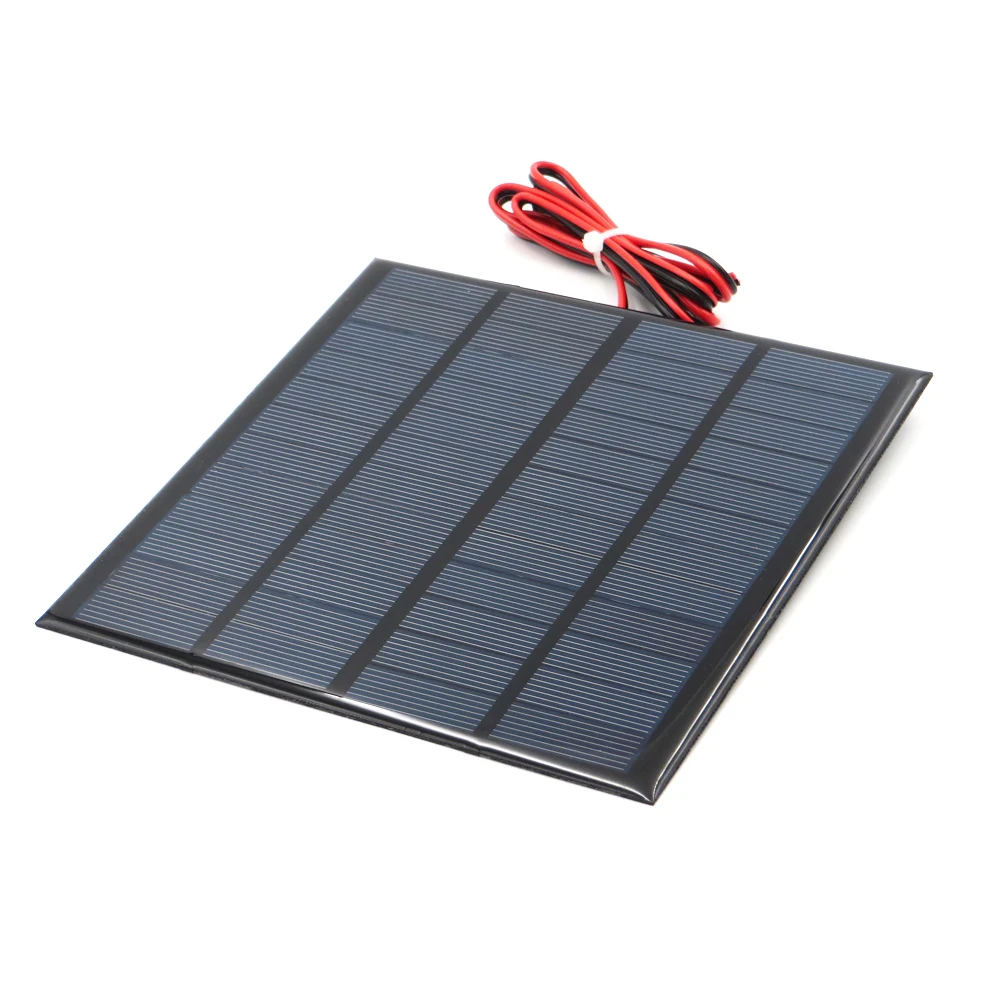 

1pc x 12V 250mA with 100cm extend wire Solar Panel Polycrystalline Silicon DIY Battery Charger Small Mini Solar Cell cable toy