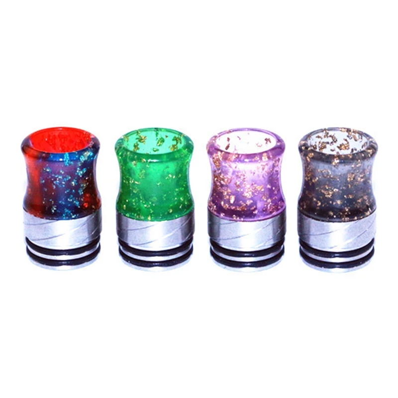 

Sequins Resin Curve 810 Drip Tip Mouthpiece 0297 for V8 Big Baby V12 Prince Tank Atomzier Electric Cigarette Vape Accessory