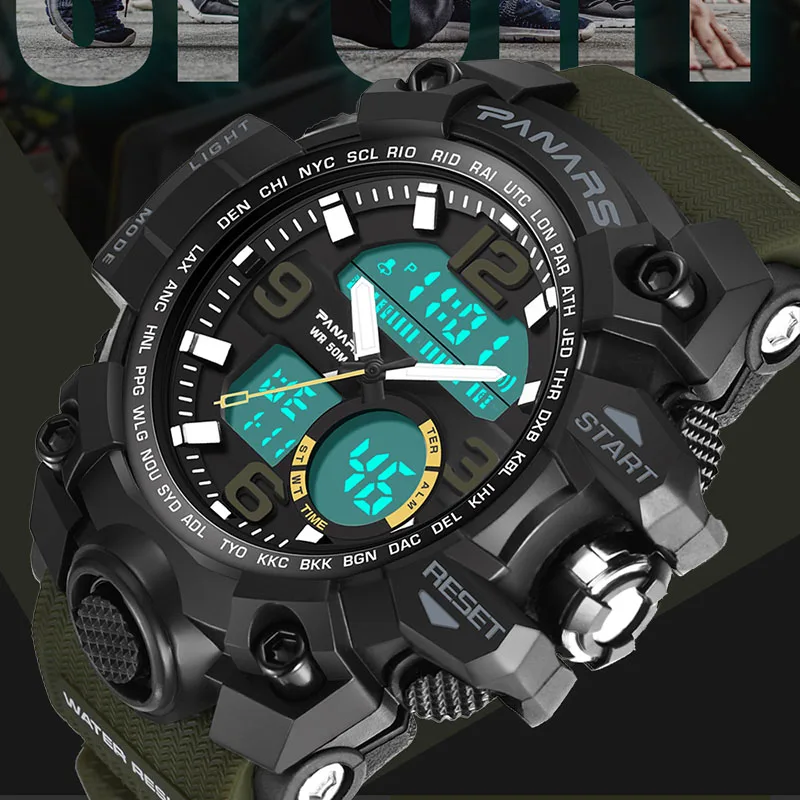 

G Style Sports Watches Men Waterproof Digital Wrist Watches Male Clock Outdoor Running Watch For Men LED Electronic Wristwatches