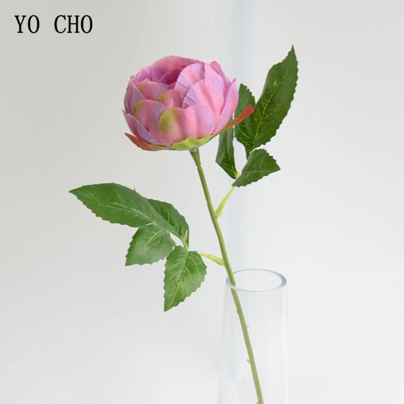 1 Head silk peony artificial flower wedding home decor (15)