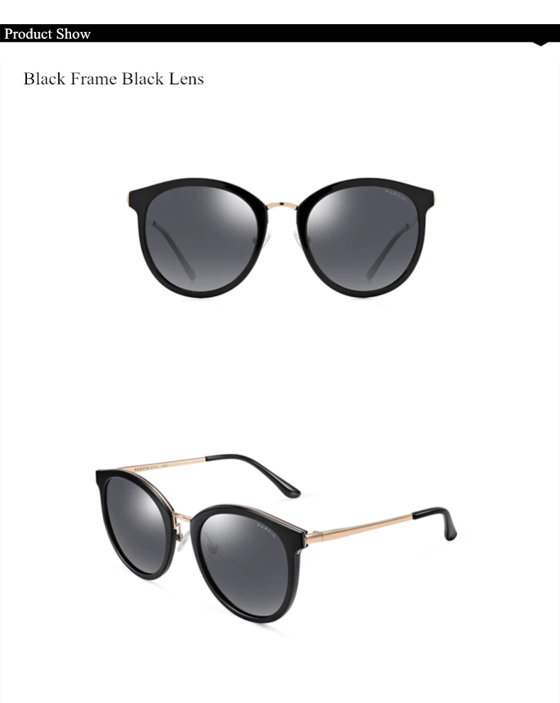 Женские модные солнцезащитные очки с большой оправой PARZIN Солнцезащитные очки для защиты от ультрафиолетовых лучей вождения очки высокого качества очки список 9913