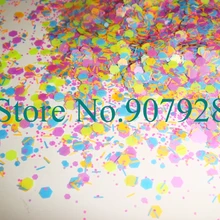 30 г x матовый неоновый смешанные цвета устойчив к растворителям блёстки шестиугольные+ полосы блестки разной формы для лака для ногтей и гель акриловый лак для ногтей