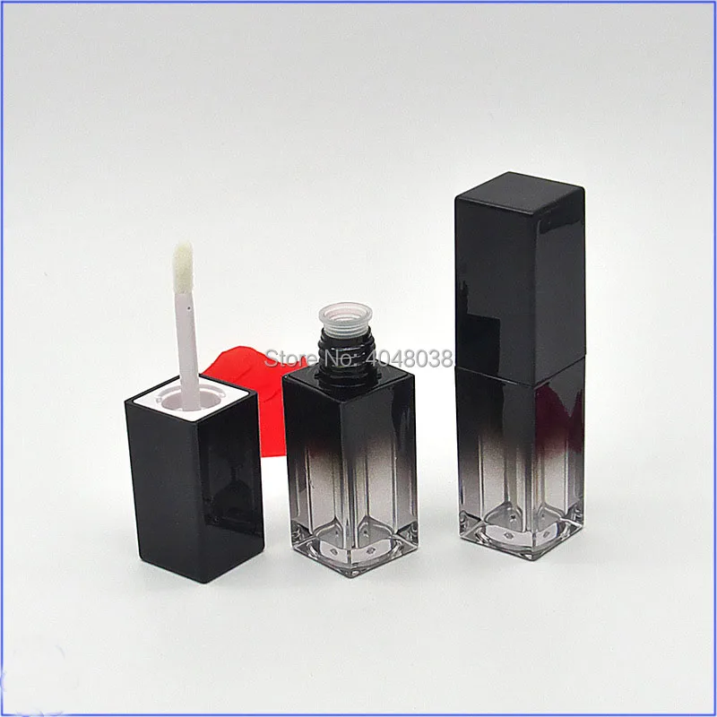 30 pcs Square Lip Balm Tube Empty Lipgloss Container Gradient Black 5 ML Mini Makeup Tools Lip Gloss Tube Rouge Lipstick Case (3)