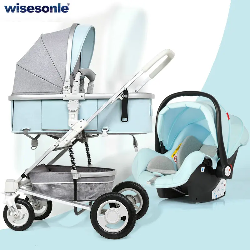

Wisesonle 3 and 1 baby strollers 2 and 1 baby cart Safety seats Russian shipping