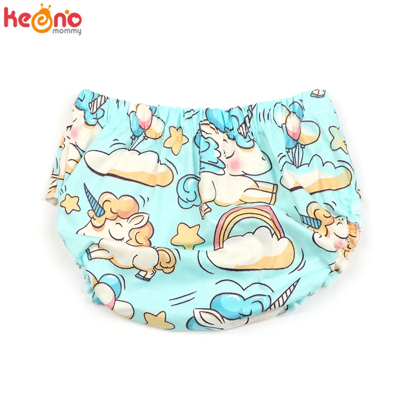Summer Unicorn Print Newborn Baby Toddler Cotton Bloomers Boys Girls Floral Shorts Infant Panties PP Shorts Baby Shower Gift (10)