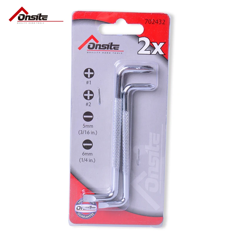 2pcs Screwdriver Z Type Angle Rectangular Cross 5mm 6mm Plum