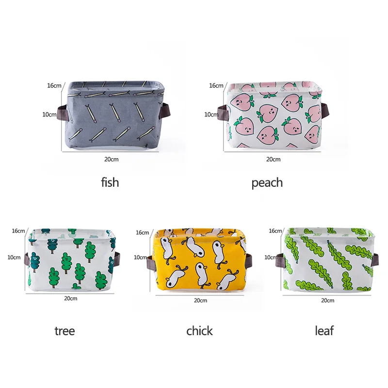 متعددة الوظائف الملابس الداخلية تخزين سلة التخزين سطح المكتب المنظم الغسيل حقيبة القطن الكتان للماء عالية قدرة