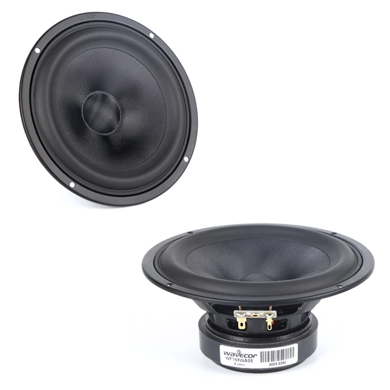 HF-118 HiFi Speakers 6.5 Inch die cast frame/chassis Glass Fibre Cone Mid Woofer speaker driver unit WF168WA05 4ohm 91dB