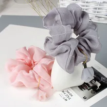 1 шт. веревка для волос для девочек шифоновое цветочное кольцо для волос женская тканевая кисточка кольцо для волос G0409