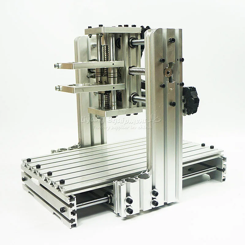 DIY CNC 3020 3 оси 4 оси мини дерево 2030 ЧПУ гравировальный станок фрезерный токарный станок металлический маршрутизатор 400 Вт USB с ER11 цанговый - Цвет: machine frame only