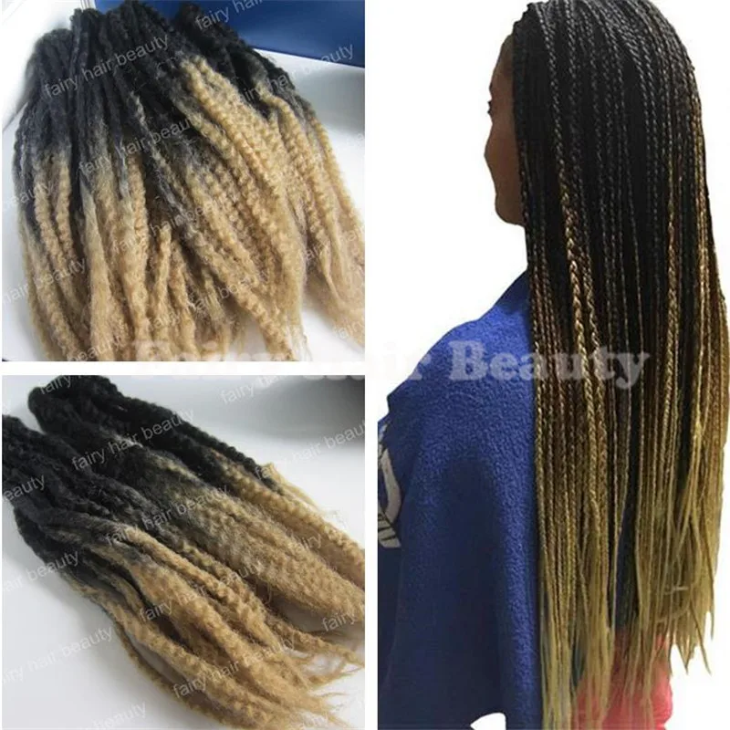 Hot Sale 20inch B 27 Two Tone Kinky Twist Synthetic Braiding