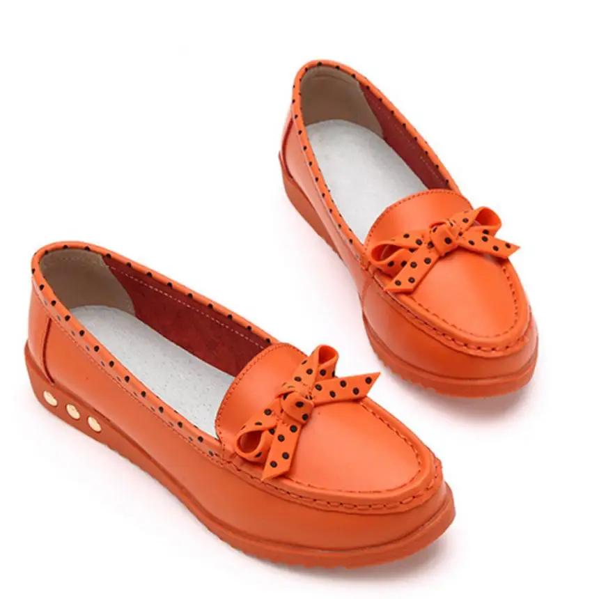 2017 New Women Shoes Casual PU Leather Oxford Shoes For Women Flat Shoes Ladies Shoes Loafers