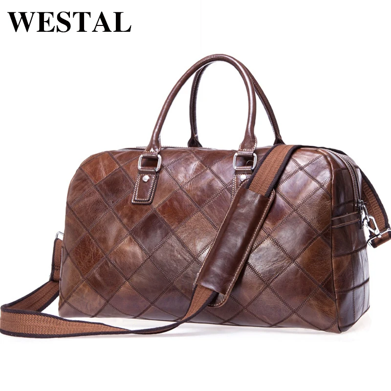 Сумка для путешествий WESTAL 8885 Мужская из натуральной кожи|duffle bag|travel bagmen travel bags |