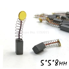 2 Pcs/Pairs Mini Drill Electric Grinder Replacement Carbon Brushes Spare Parts for Electric Motors Dremel Rotary Tool 5x5x8mm