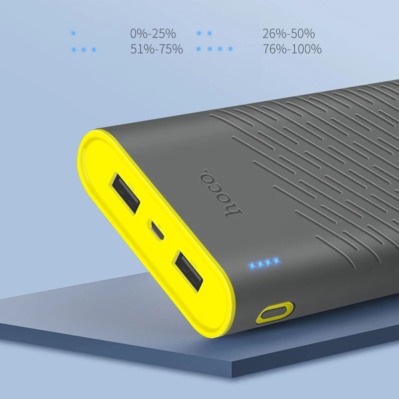 HOCO Power Bank 20000mAh Universal Powerbank Portable External Battery Charger For iPhone X XS XR 8 Xiaomi 8 Dual USB Pover Bank