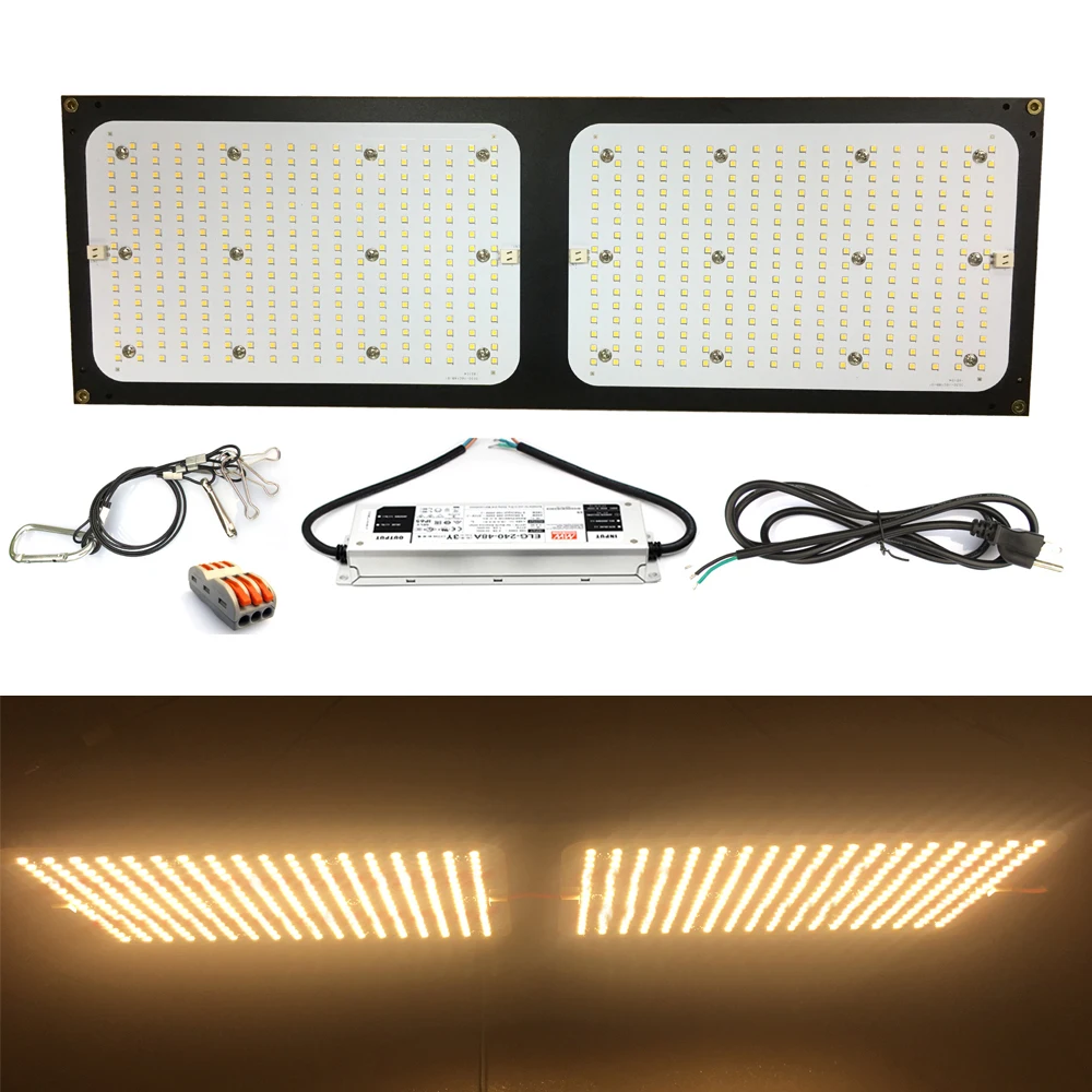 Samsung LM301B Нет шума. Лампа Quantum Board Plants Hight PAR 288Leds 3000K полный спектр специальная фито