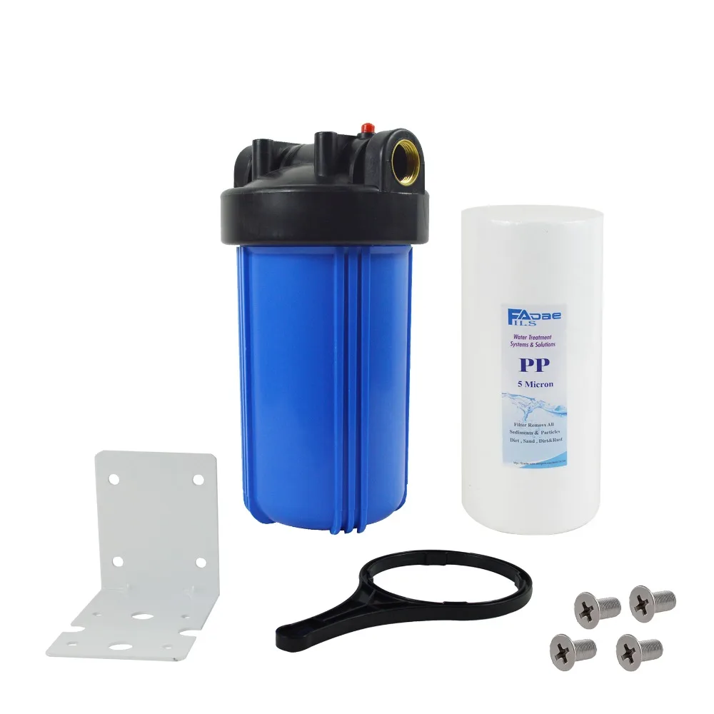 Système De Filtration De L'eau Pour Toute La Maison, 1 Étape, Avec Filtre À  Sédiments De 20 Pouces, 5 Microns, Support De Montage, Vis Et Clé, Entrées  De 1 Pouce - Pièces