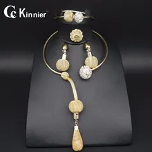 11.11 joyería de Moda CALIENTE fija Dubai gold-color de grano de la joyería de la boda Africana de Nigeria joyería de perlas africanas sistemas de la joyería