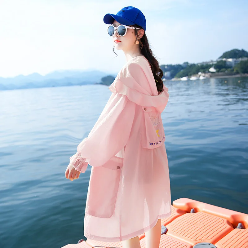  Clothes Girls Long 2019 Thin Ventilation Sunscreen Serve Defence Ultraviolet Rays Loose Coat Bts Sw