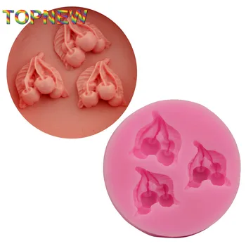 

Cherry Berries shape for Soap candy Jello Jelly sugar Molds moulds DIY bakeware cake decorationg tools C1733