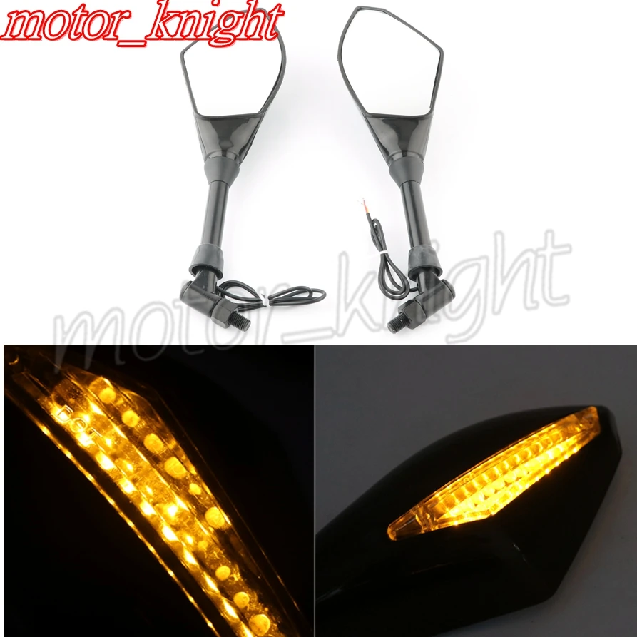 Pair 10mm Motorcycle LED Turn Signal Integrated Indicator