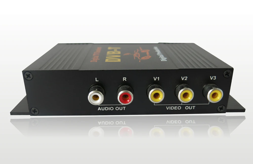 Цифровой автомобильный тв тюнер Krando HD 1080P DVB T с 2 антеннами ТВ приемник|ТВ-приемник