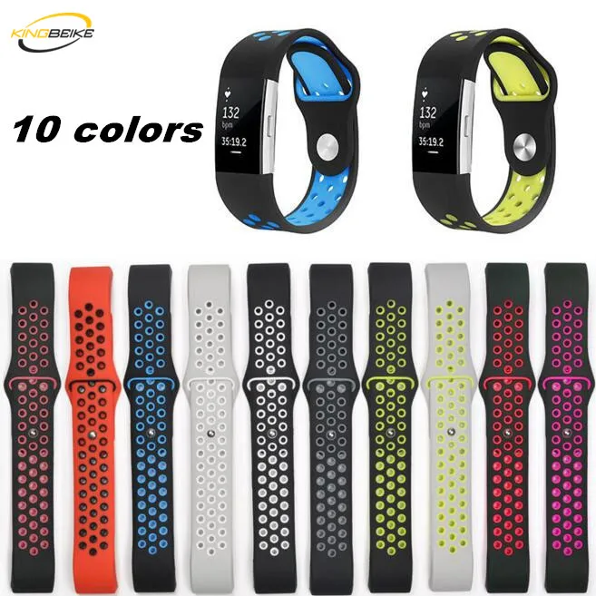 

10 colors Fitbit Charge 2 Sport Silicone Band watchband For Fitbit Charge2 Bracelet Smart Wristbands watches Accessories Strap