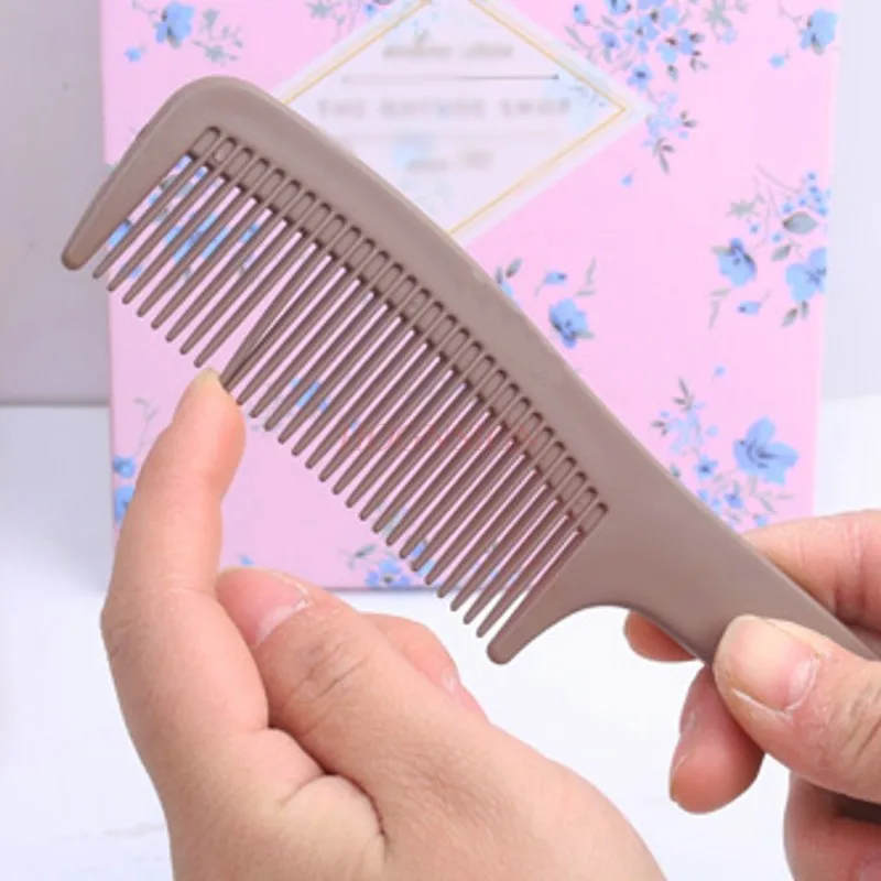 

Comb Hair Straight Combs Inside Buckle Plastic Anti Static Pear Head Hairbrush Hairdressing Supplies For Female Women Girl