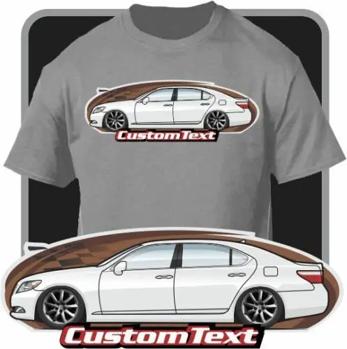 

Car Art T-Shirt for 2007-07-08-09-10-11-12-2016 Lexus LS 460 L LS460 fans
