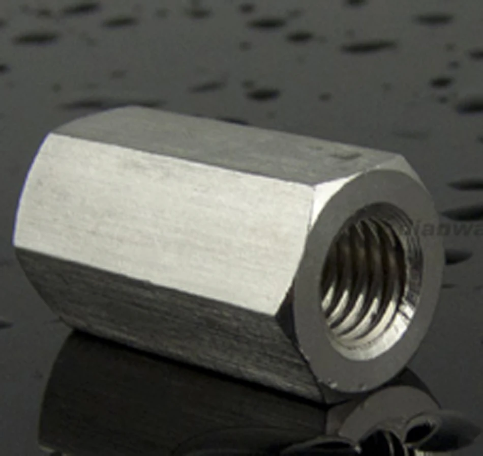 m6-304-stainless-steel-coupling-nut-hex-rod-coupling-nut-low-carbon