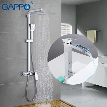 

GAPPO Bathtub Faucets shower basin tap chrome brass wall mounted shower sets deck mounted basin sink faucet for bathroom