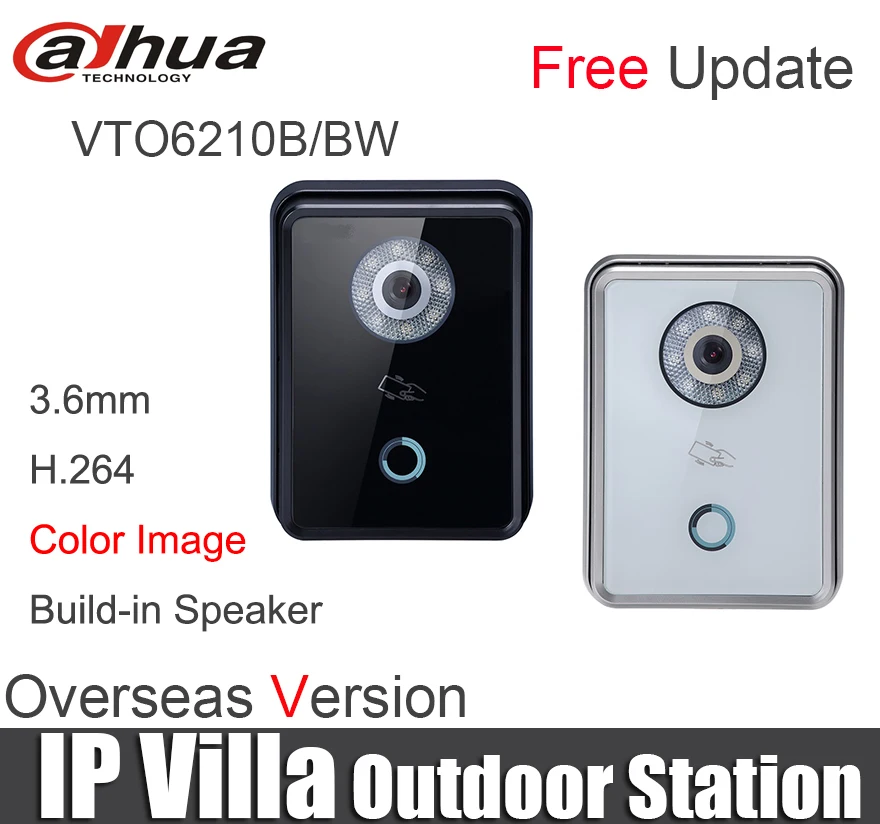 

Dahua VTO6210B IP Villa Outdoor Station door bell video intercom VTO6210BW door bell original without logo