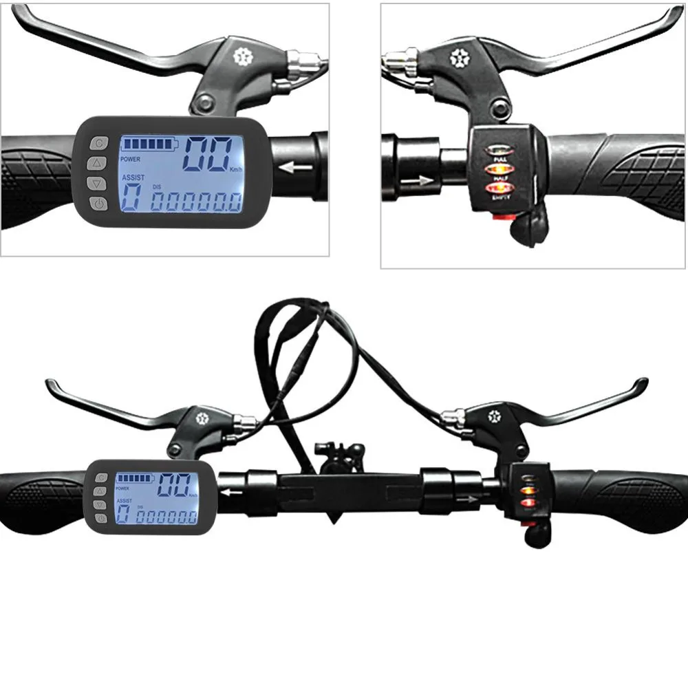 Clearance 24V/36V Electric Bike Bicycle Brushless Controller with LCD Panel + Speed Adjustment Throttle + Handles+Speed Assist Sensor Kit 6 Clearance 24V/36V Electric Bike Bicycle Brushless Controller with LCD Panel + Speed Adjustment Throttle + Handles+Speed Assist Sensor Kit 6