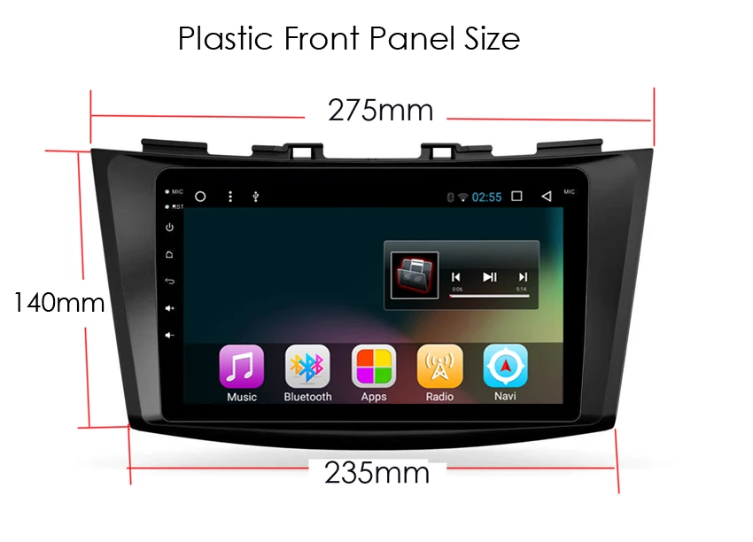 Top Android 8.1 RAM 2G Car dvd player for SUZUKI SWIFT 2011-2015 CAR DVD GPS NAVIGATION SYSTEM RADIO MULTIMEDIA HEAD UNIT STEREO 0