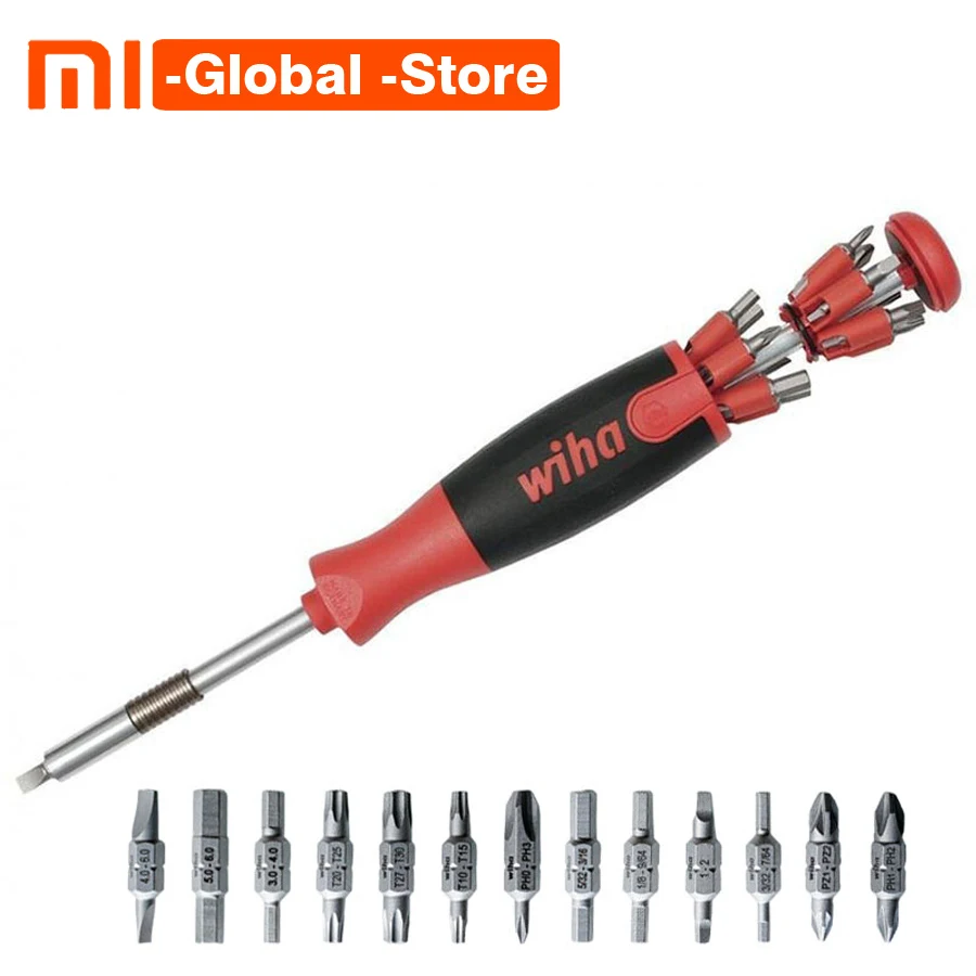 

Original Xiaomi Mijia Wiha 26-in-1 Screw Driver Daily Use Kit Precision Magnetic Bits with Hidden Magazine Magic Screw Kits Box