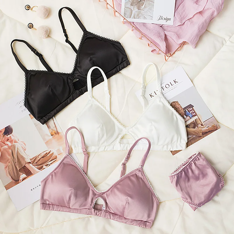 

Roseheart Women Lace Trim Cotton Panties Underwear Sexy Lingerie Sets Bra Set Luxury France Seamless Seducive Lingerie Sets