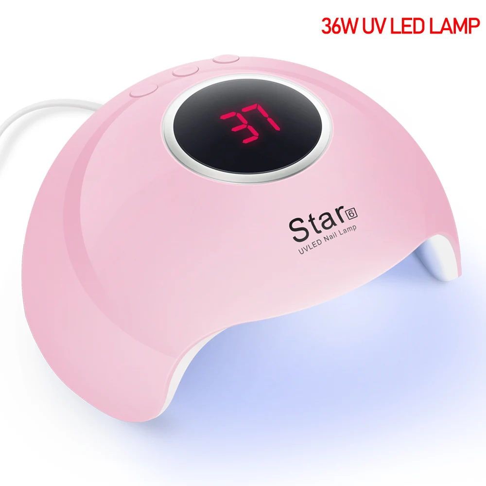 

36W UV Lamp LED Nail Lamp Nail Dryer for Curing Nail Gel Polish Sun Light Manicure Machine Timer button Sensor Nail Art Tools