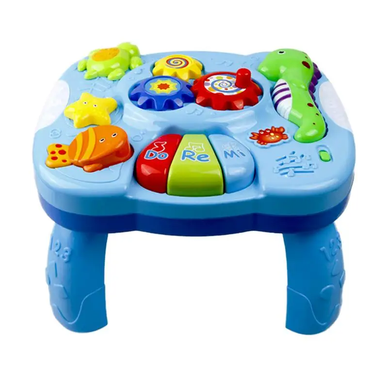 

Toys Musical Learning Table Aquatic Creatures Music Activity Center Game Table Toddlers Infant Kids Toys For 1 2 3 Years Old Boy
