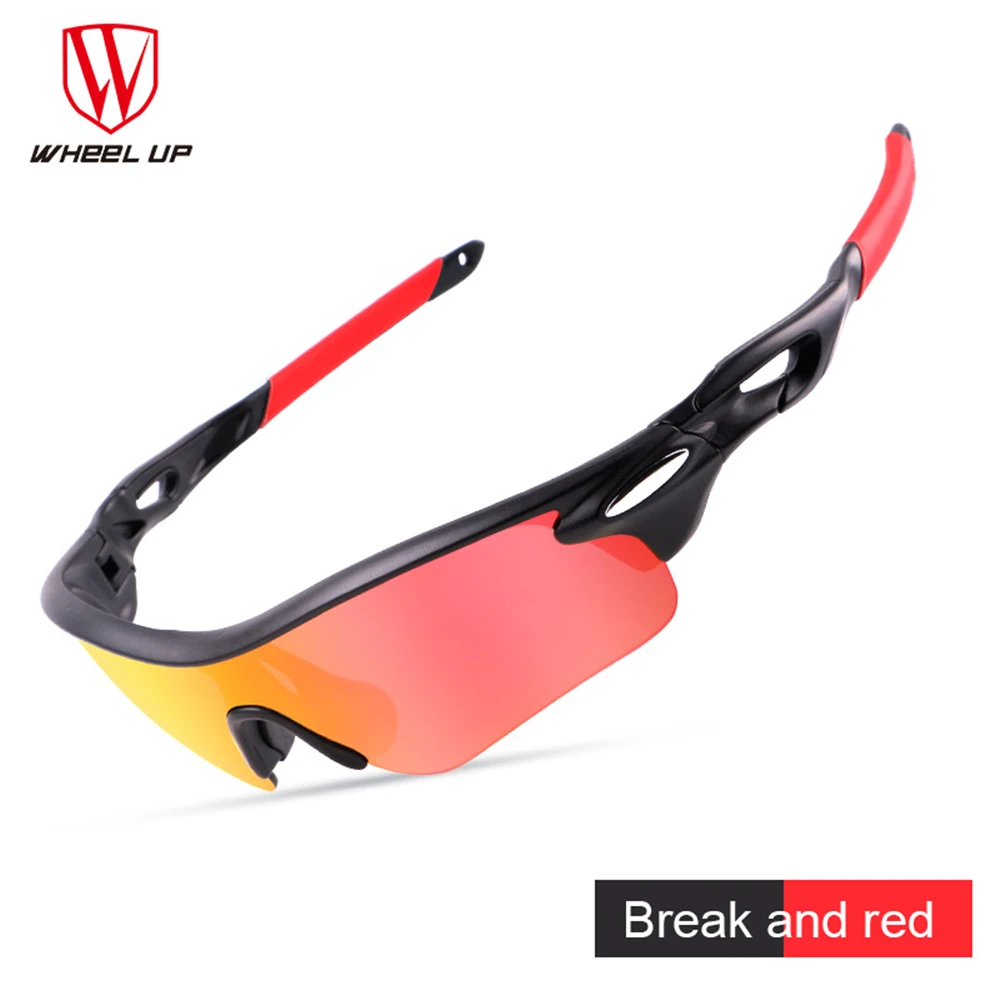 Колеса HD поляризованные мотоциклетные очки с покрытием уличные очки для мотокросса UV400 мотоциклетные солнцезащитные очки для вождения велосипеда - Цвет: Red