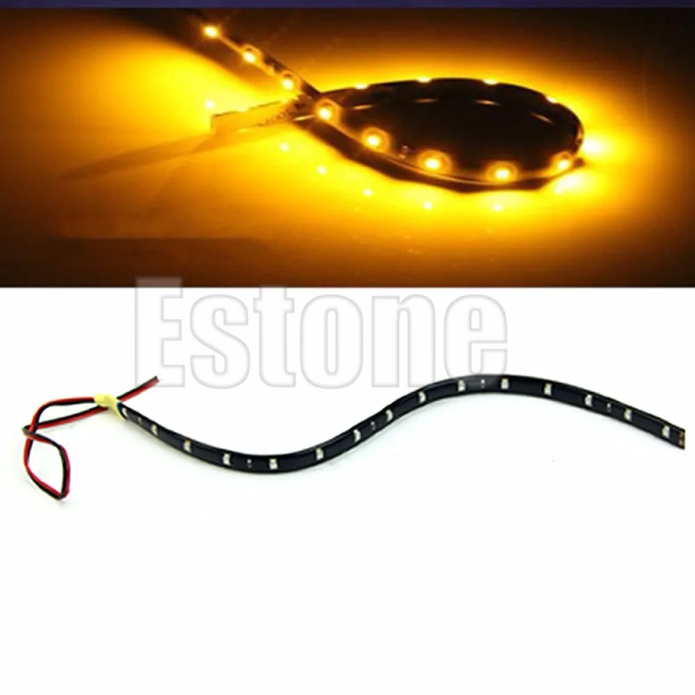 3528 SMD 15LED 30 см автомобиля дома Водонепроницаемый гибкие светодиодные ленты