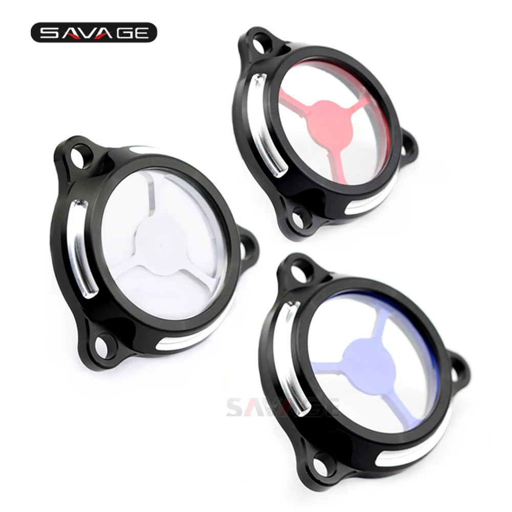 Engine Oil Filters Cover For SUZUKI DR-Z DRZ 400E DRZ 400S DRZ 400SM Motorcycle Accessories Clearness Cap Dirt Bike Motos Filter