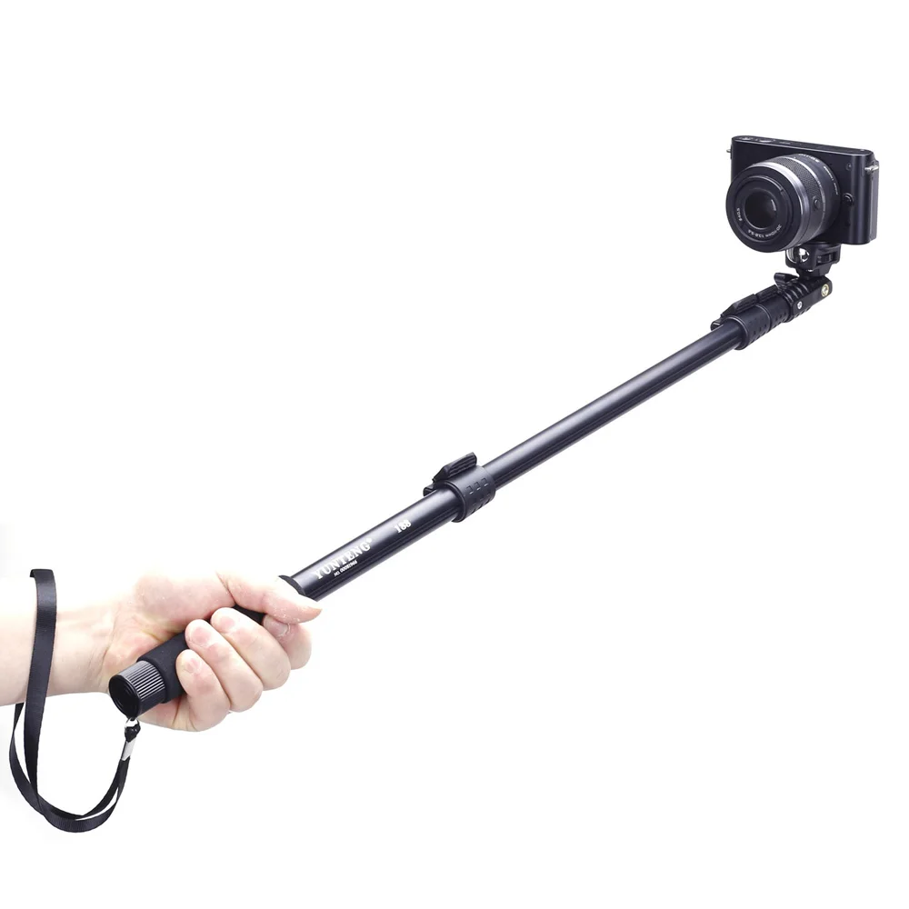 C 188 Extendable Selfie Stick Tripod Monopod Adapter w/ Clip for iPhone