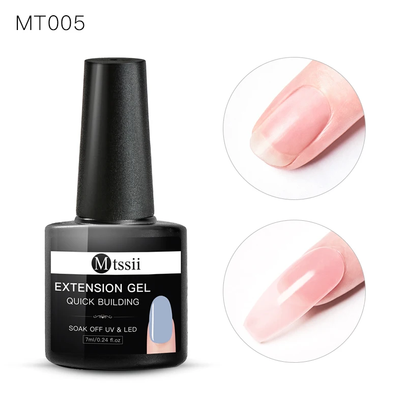 Mtssii, 7 мл, полигель для наращивания, быстростроительный Гель-лак, белый, розовый, для наращивания ногтей, УФ-гель, желе, акриловый лак для ногтей - Цвет: FFS01224