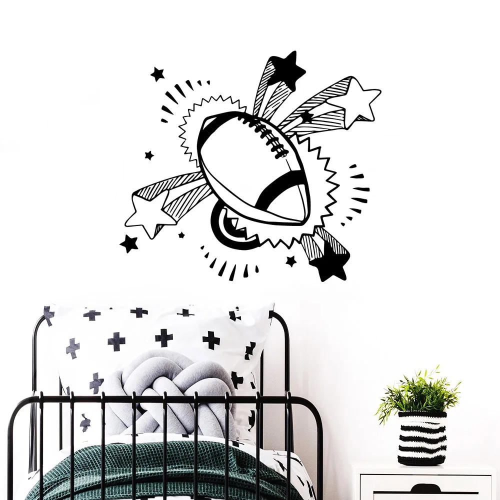 

Large rocket stars Wall Stickers Self Adhesive Art For Home Decor Living Room Bedroom Decoration Murals naklejki na sciane