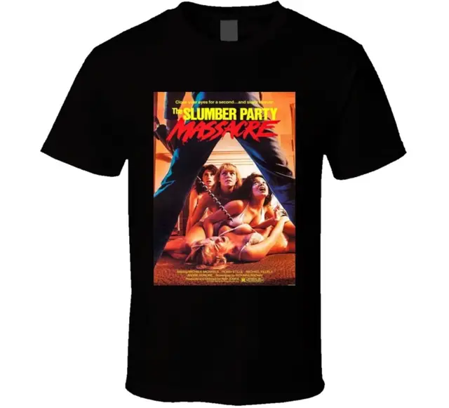 Slumber Party Massacre 80s Cult Classic Horror Movie T shirt Cool T