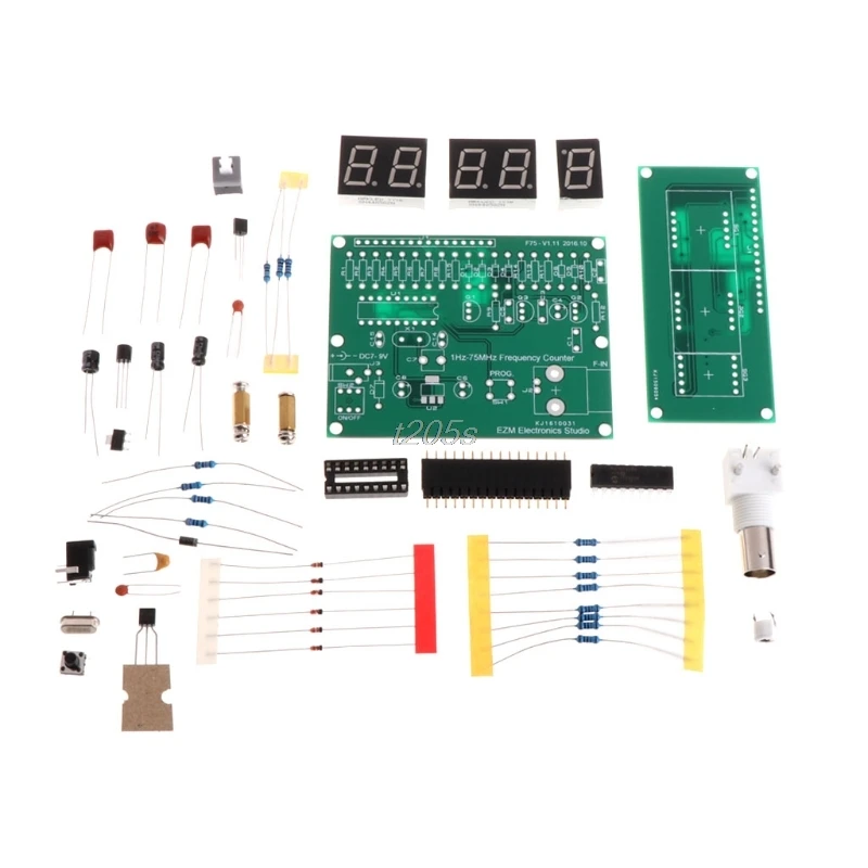 1Hz 75MHz счетчик частоты 7V 9V 50mA DIY Kit измеритель модуля Cymometer T16 Прямая поставка|frequency