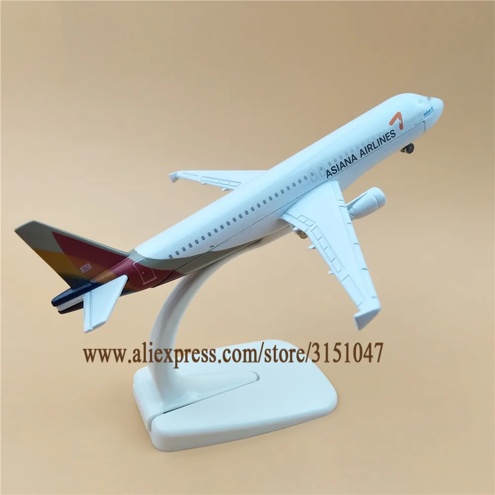 Сплав металла корейский Air Asiana Airbus 320 модель самолета A320 Airways Стенд самолет дети