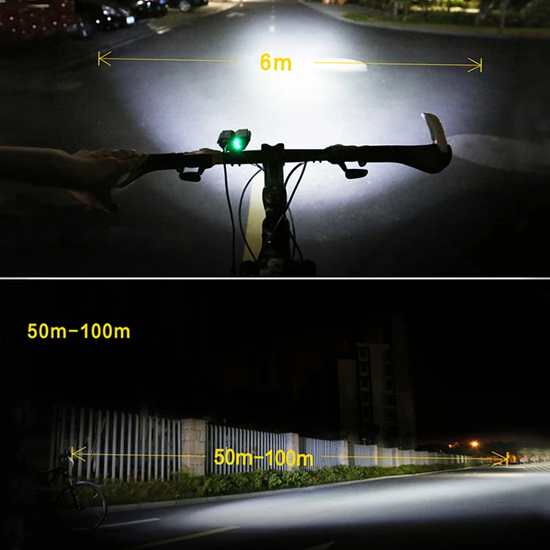 Водонепроницаемый велосипедный фонарь 2* T6 светодиодный велосипед свет 4 режима MTB дорожный спереди Велоспорт фар+ безопасности Предупреждение красной лазерной задние лампы