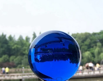 

2pcs Dark Blue New Hot Crystal Healing Ball Sphere Round Ball Gift For Home Fengshui Product Crystal Chandelier Free Shipping